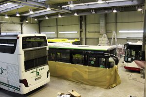 Vorbereitungshalle Lackierzentrum