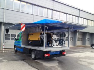 Pritschenaufbau mit Innenausbau