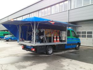 Pritschenaufbau mit Innenausbau