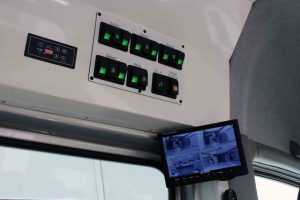 Bedienzentrale für die Zellen mit Überwachungstechnik