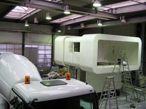 Lackierung Nutzfahrzeug Vorbereitungshalle