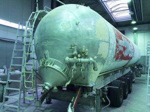 Lackierung von Silofahrzeugen