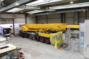 Lackierung von Autokränen