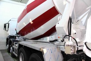 Lackierung Betonmischer Beilharz Nutzfahrzeuge