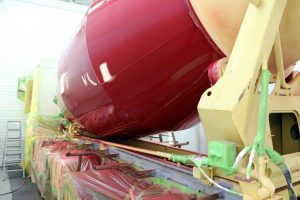 Lackierung von Betonmischer